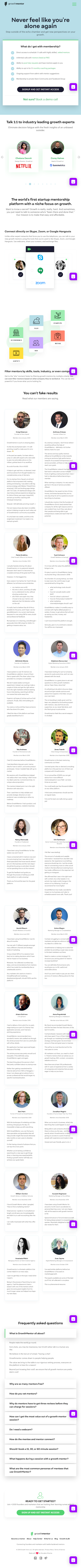 GrowthMentor Pricing Page Design
