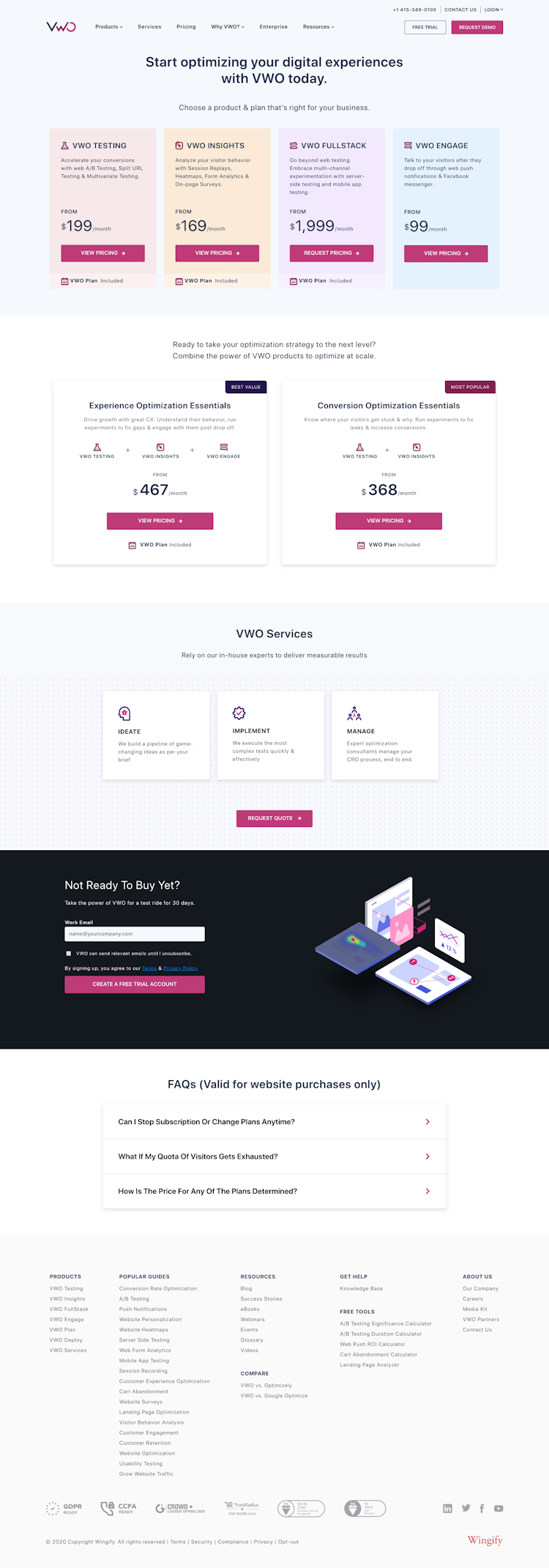 Vwo Pricing Page Design